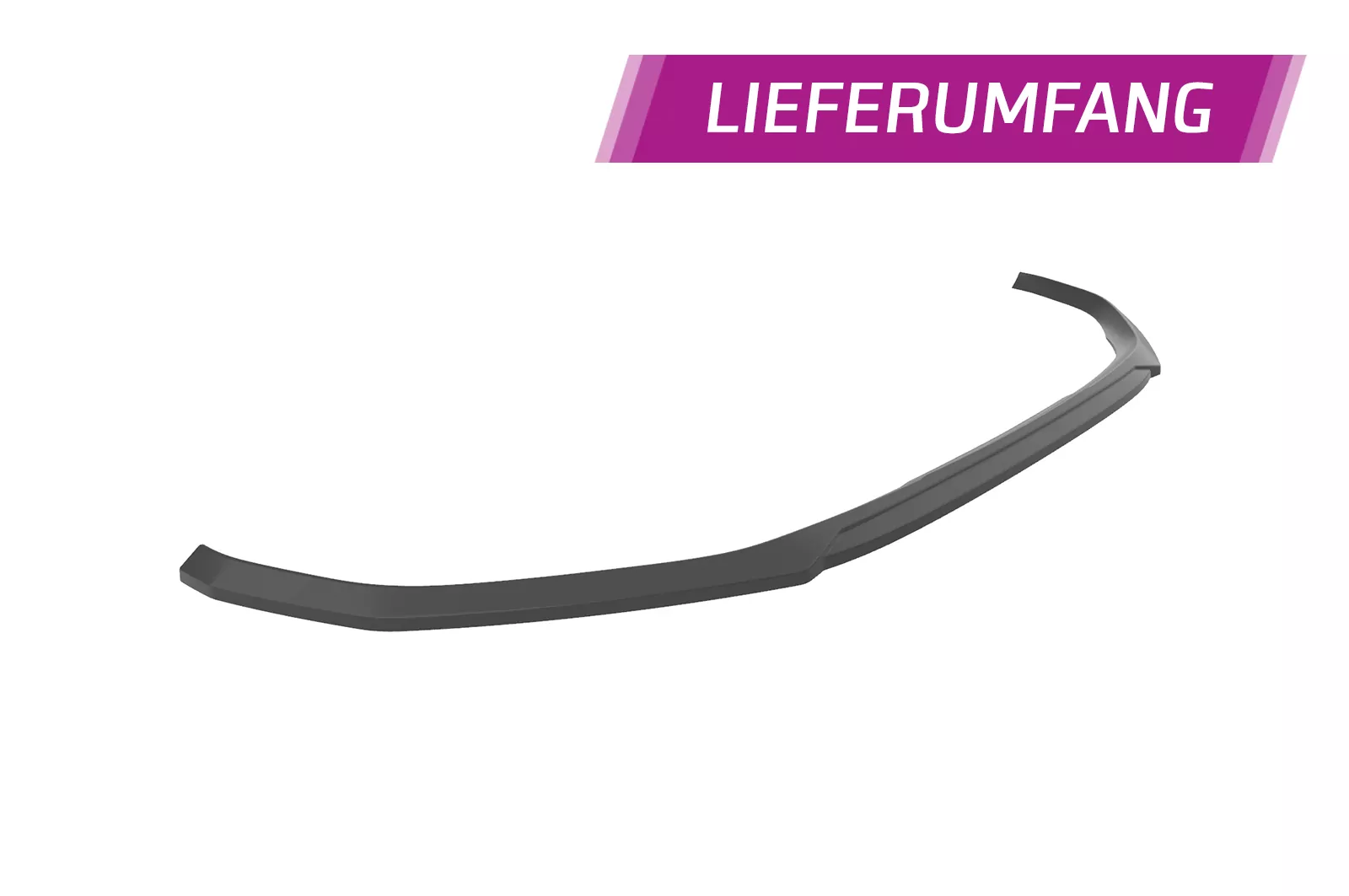 Cup-Spoilerlippe mit ABE für Peugeot 3008 (2. Gen) CSL688 Schwarz Strukturiert