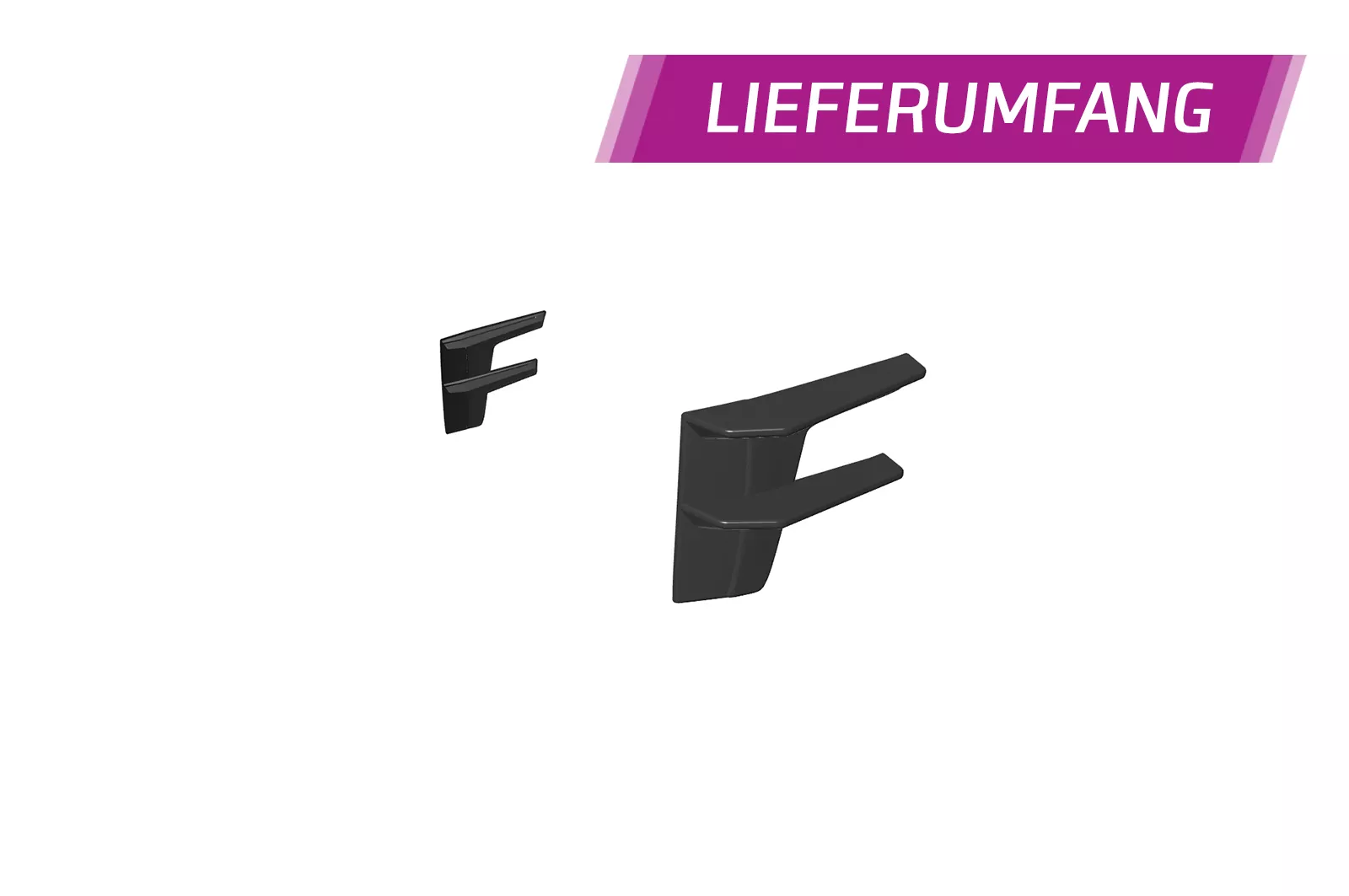 Performance Flaps für Audi e-tron GT FP023 Schwarz Strukturiert