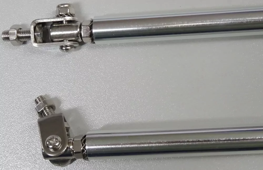 Stabilisatoren-Satz (2 Stück), Alu/Stahl für verstellbar von 120-180mm
