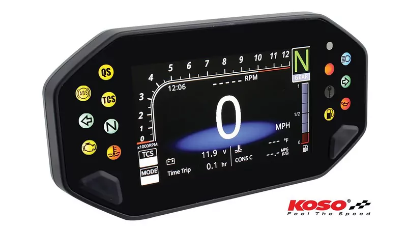 KOSO Digitales Multifunktions-Cockpit RX-4 für MT-07/09, XSR 700/900 mit ABE