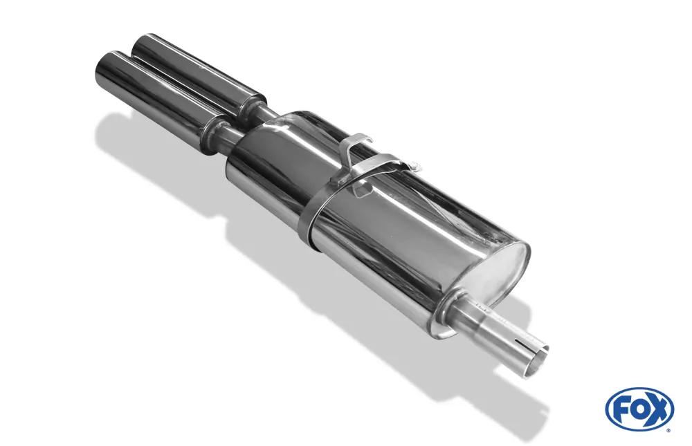 Opel Astra F Stufenheck  Endschalldämpfer 1-Punkt-Aufhängung - 2x80 Typ 13