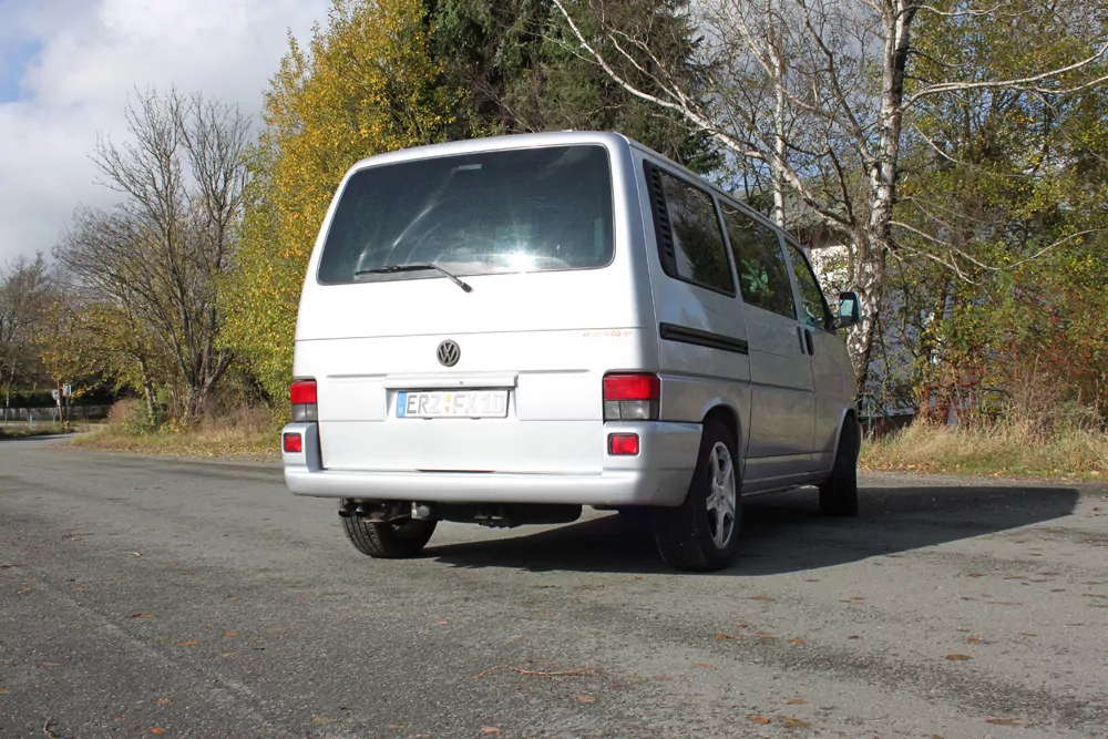 VW T4 - Frontantrieb - Bus/ Transporter/ Multivan/ Caravelle  Endschalldämpfer - 2x63 Typ 28