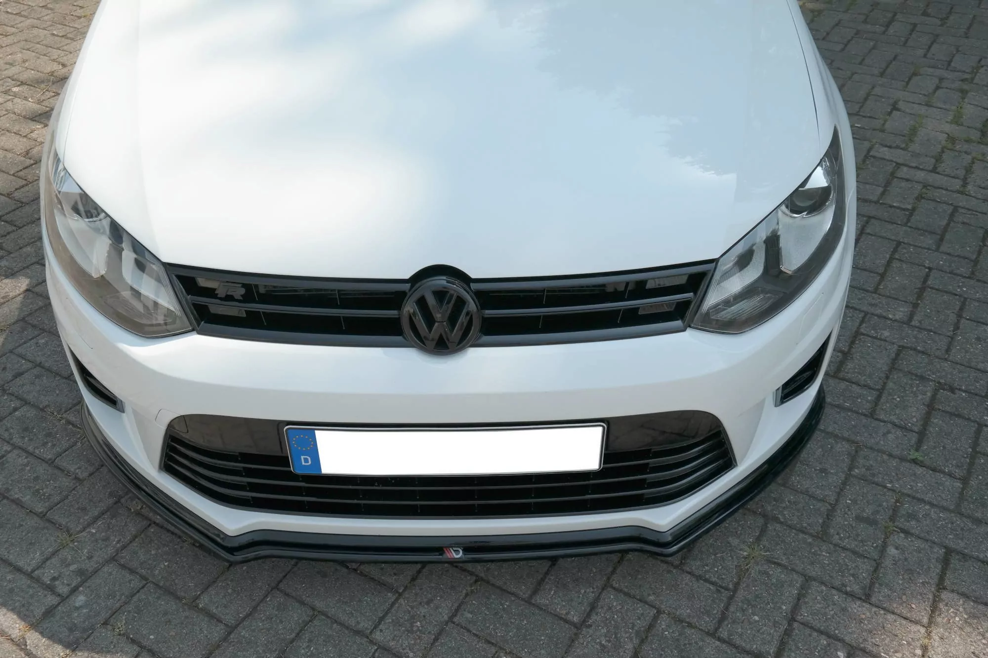 Front Ansatz Passend Für Passend Für VW POLO MK5 R WRC Schwarz Hochglanz Schwarz Hochglanz