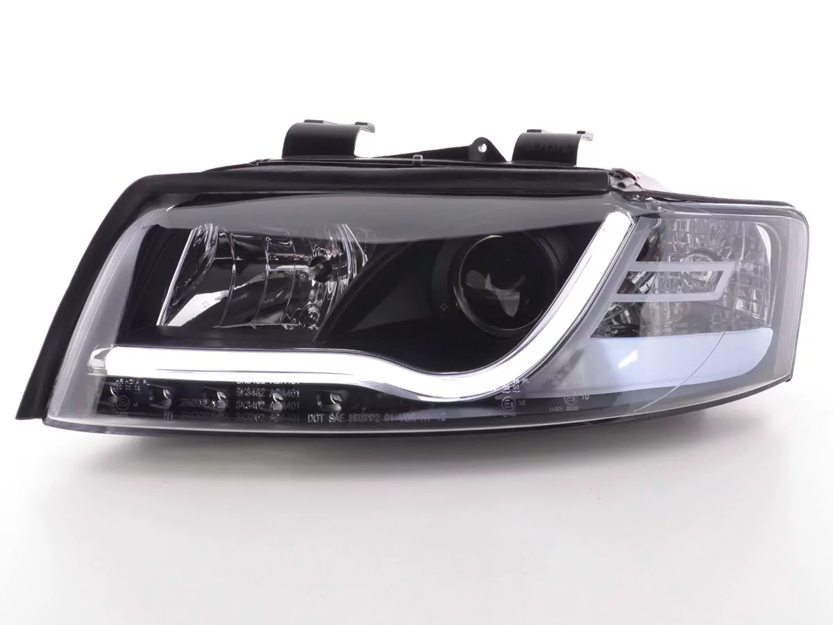 Scheinwerfer Set Daylight LED TFL-Optik Audi A4 Typ 8E Bj. 01-04 schwarz