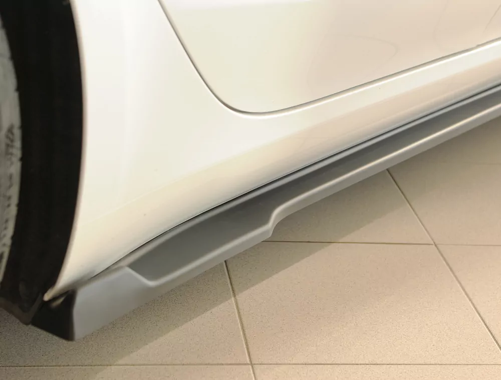 Rieger Seitenschweller rechts ansatz matt schwarz für Tesla Model 3  (003)  10.23- (ab Facelift)