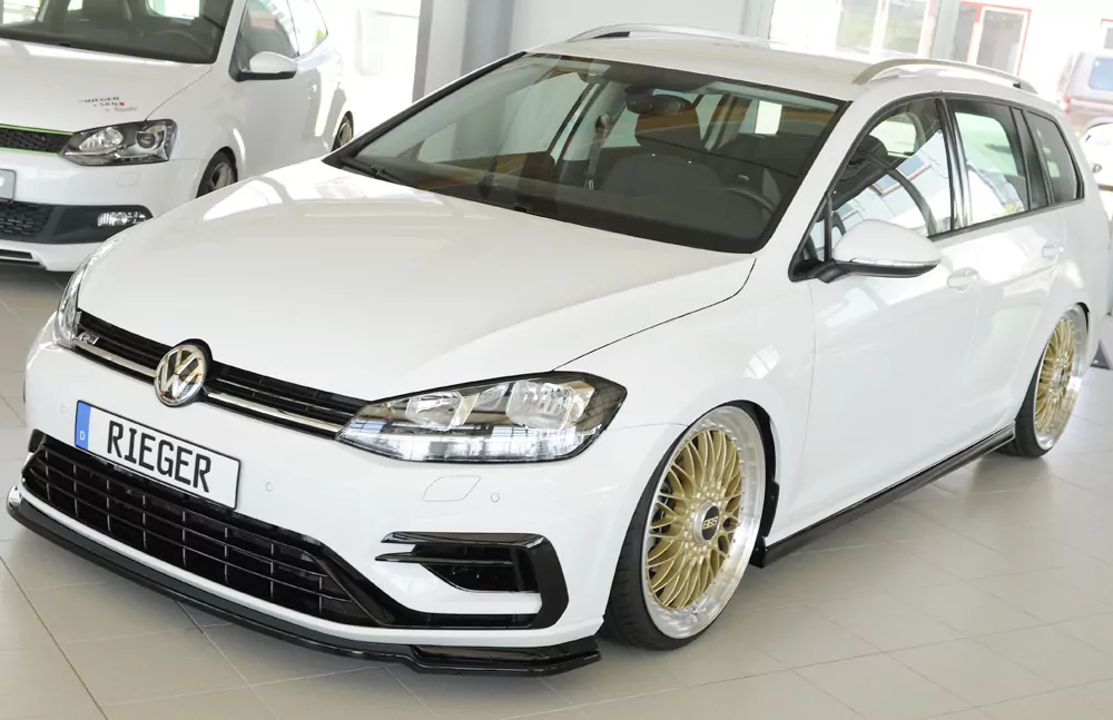 Rieger Seitenschweller rechts  (XS) glanz schwarz für Seat Leon Cupra (5F) 5-tür. (ST/Kombi) 01.17- (ab Facelift)