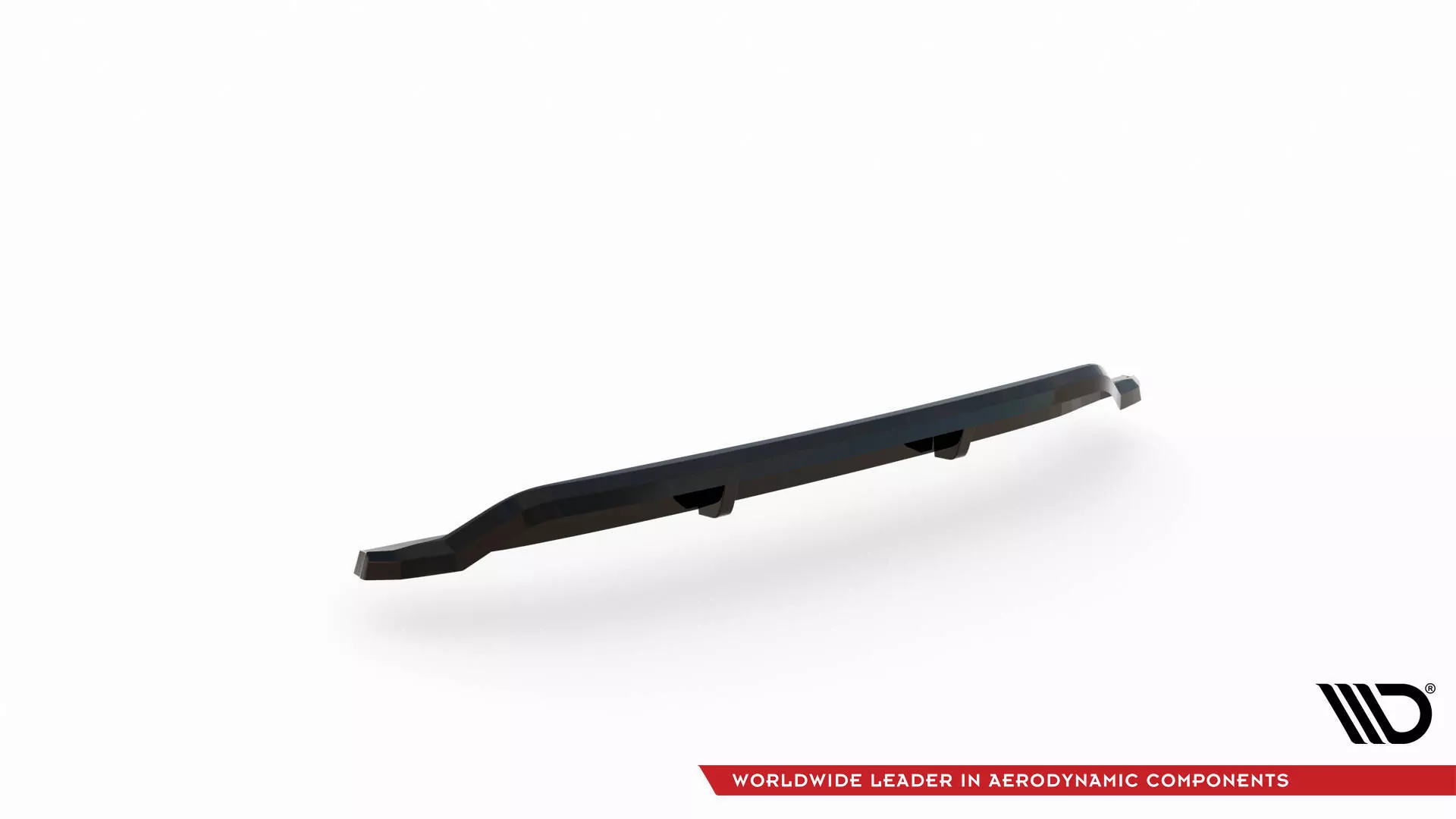 Hinten Splitter (mit Einem Vertikalem Balken) BMW 5er G30 / G31 Facelift Schwarz Hochglanz