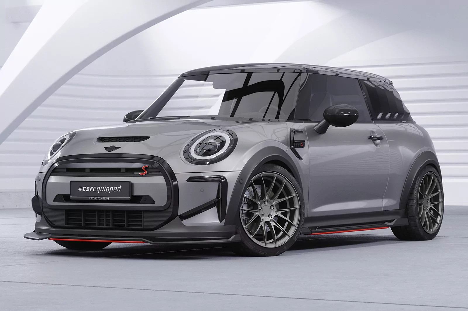 Airintakes für Mini F55, F56, F27 AI032 Schwarz Strukturiert