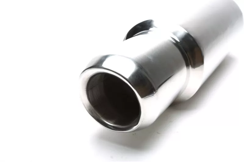 TA Technix Edelstahl Sportendschalldämpfer universal 95mm rund / abgeschrägt / nach innen gezogen