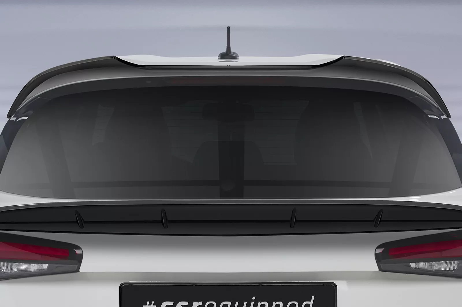 Heckflügel mit ABE für Fiat Tipo (Typ 356) Sport HF980 Schwarz Strukturiert