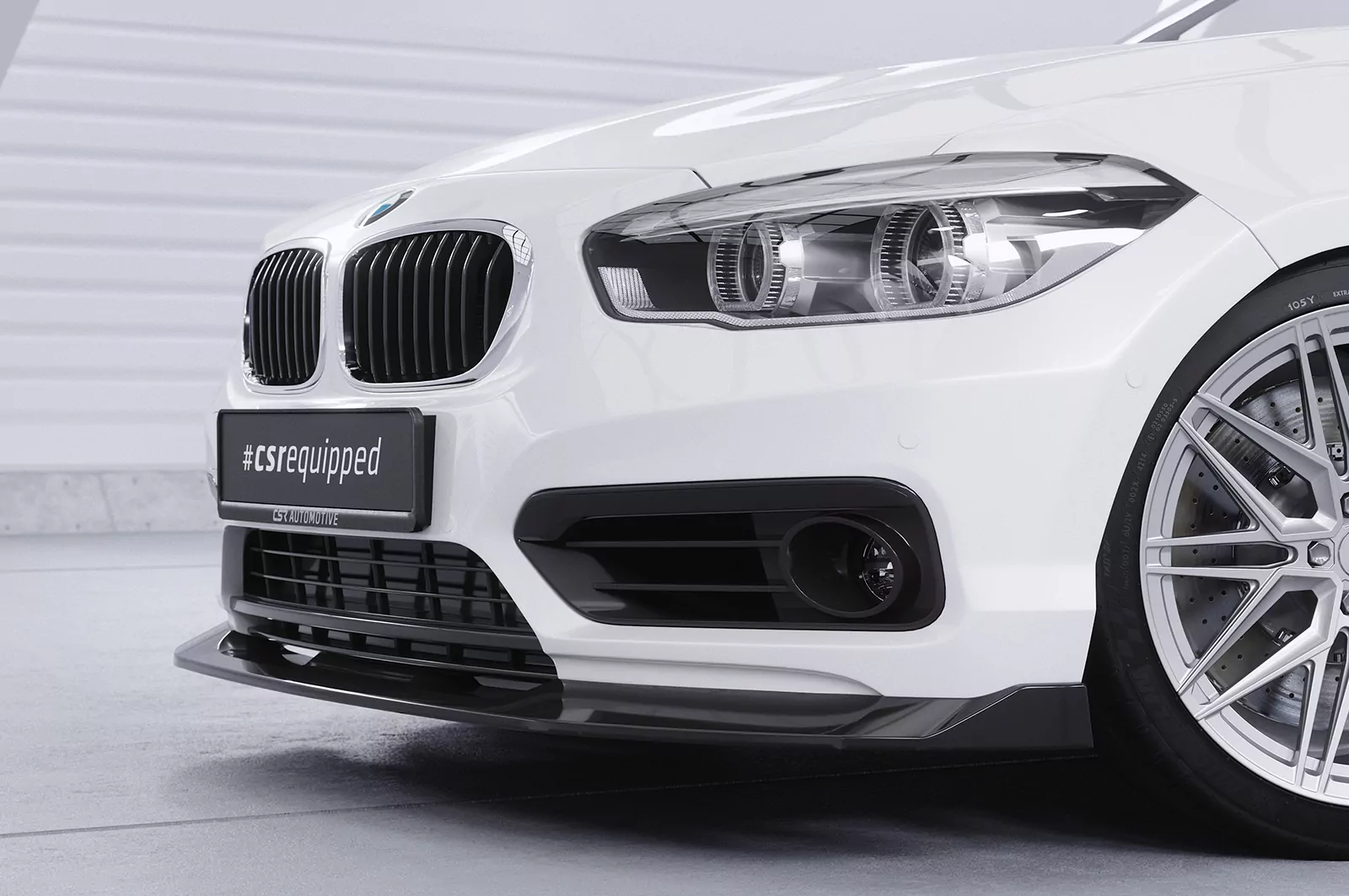 Cup-Spoilerlippe mit ABE für BMW 1er F20/F21 LCI CSL639 Schwarz Strukturiert