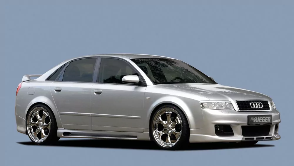 Rieger Seitenschweller rechts  carbon look für Audi A4 (8E) Typ B7 Avant 11.04- (ab Facelift)