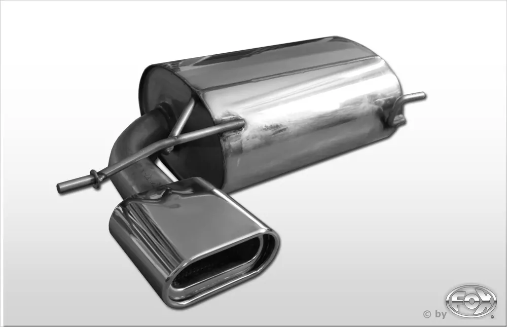 Skoda Yeti 5L - 4x4  Endschalldämpfer Ø70mm - 160x80 Typ 53