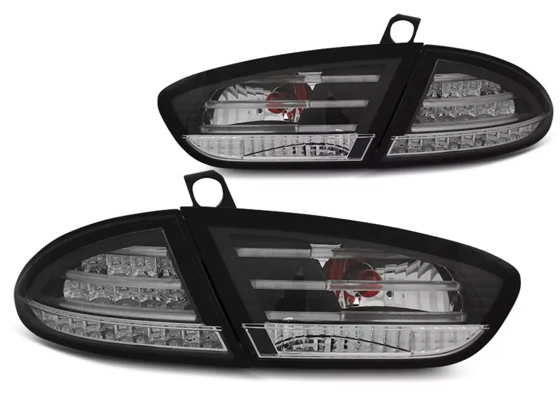 Led Tail Lights Black Fits Seat Leon 03.09-12