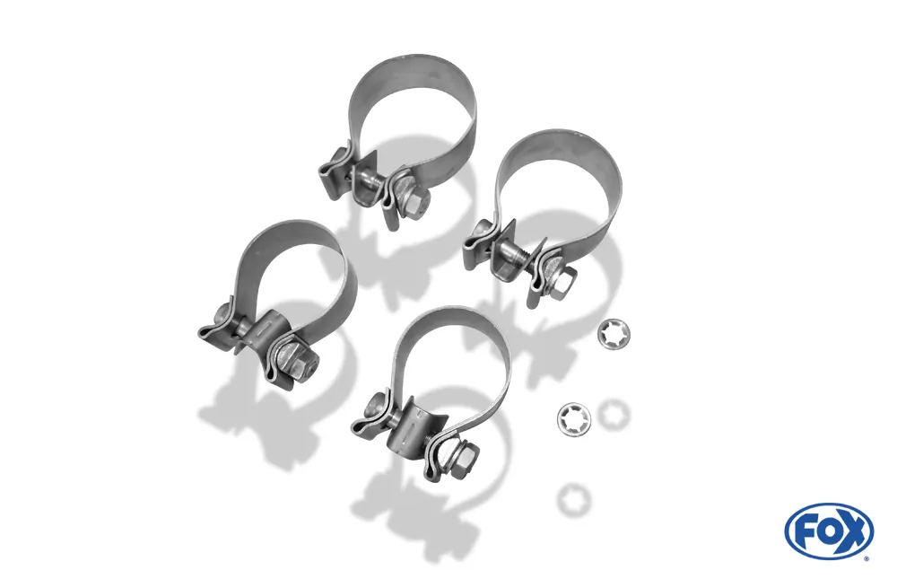 Ford Focus III ST Fließheck Diesel  Endschalldämpfer quer Ausgang mittig inkl. Verbindungsrohr - 2x115x85 Typ 32 mittig