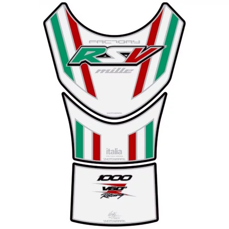 Aprilia RSV MILLE 1000 V60° Motorcycle Tank Pad Motografix 3D Gel Protector TA023WST