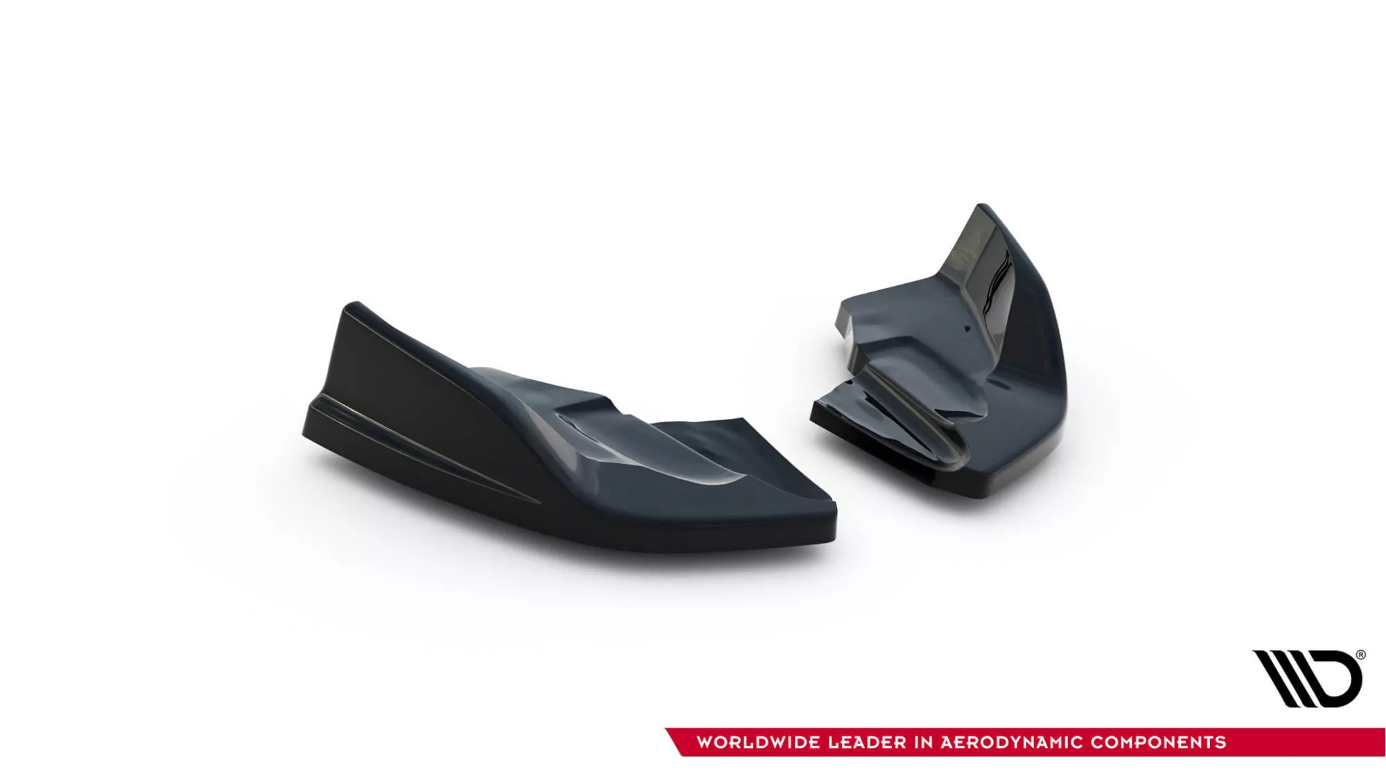 Heck Ansatz Flaps Diffusor V.2 Für Ford Fiesta ST Mk7 Facelift Schwarz Hochglanz
