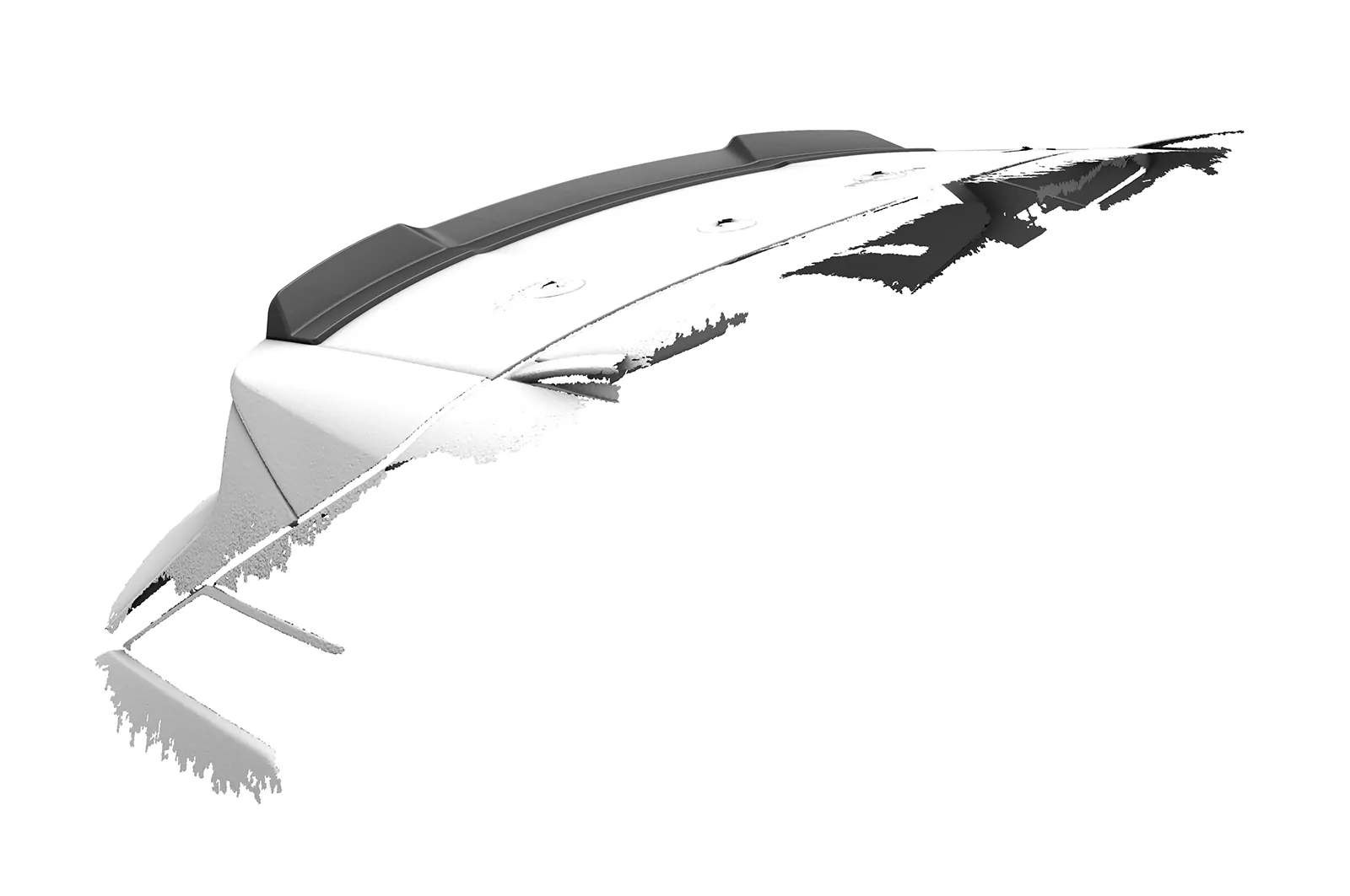 Heckflügel mit ABE für Nissan Qashqai (J12) HF142 Schwarz Strukturiert