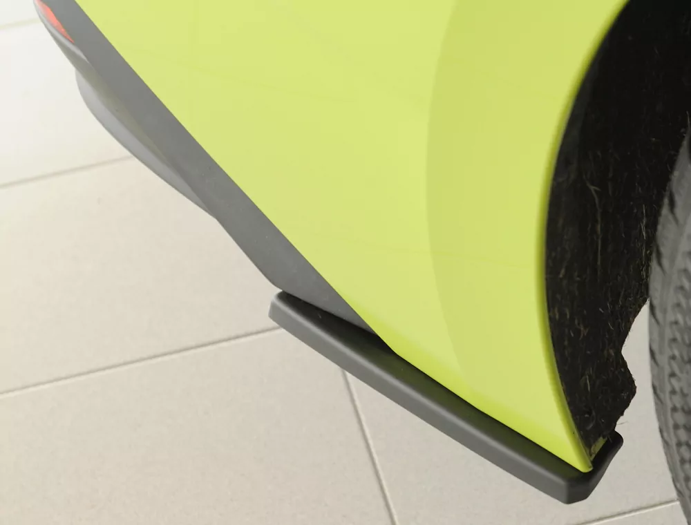 Rieger Heckschürzenansatz seitlich rechts matt schwarz für Skoda Enyaq iV RS (NY) SUV (5AZ) 07.21-