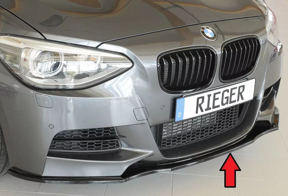 Rieger Spoilerschwert für BMW 1er F20  (1K4) | Lim. / 4-tür. 09.11-03.2015 (bis Facelift) für orig. M-Paket-Frontschürze