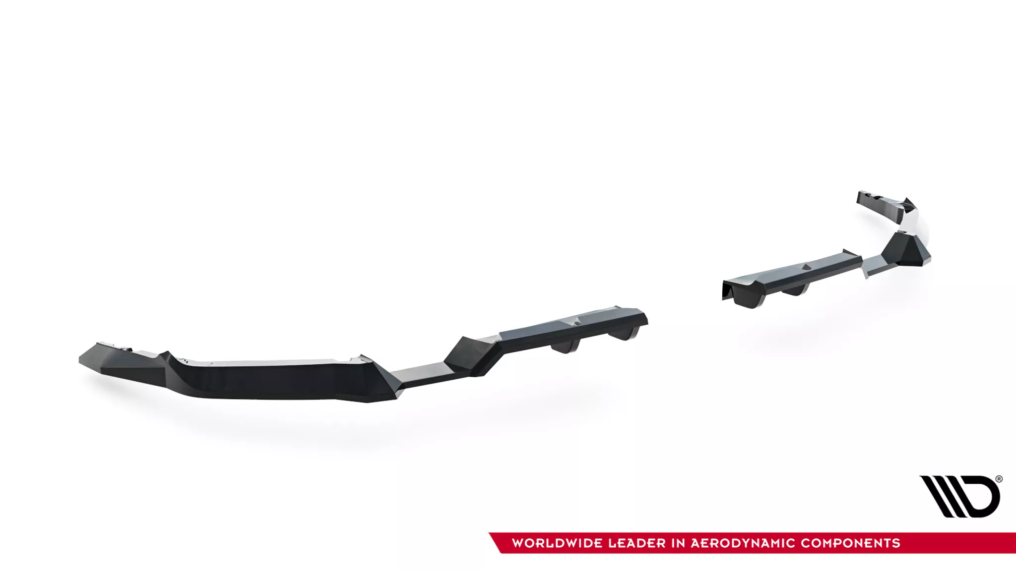 Heck Ansatz Flaps Diffusor V.1 Für Toyota GR Corolla Mk12 Schwarz Hochglanz