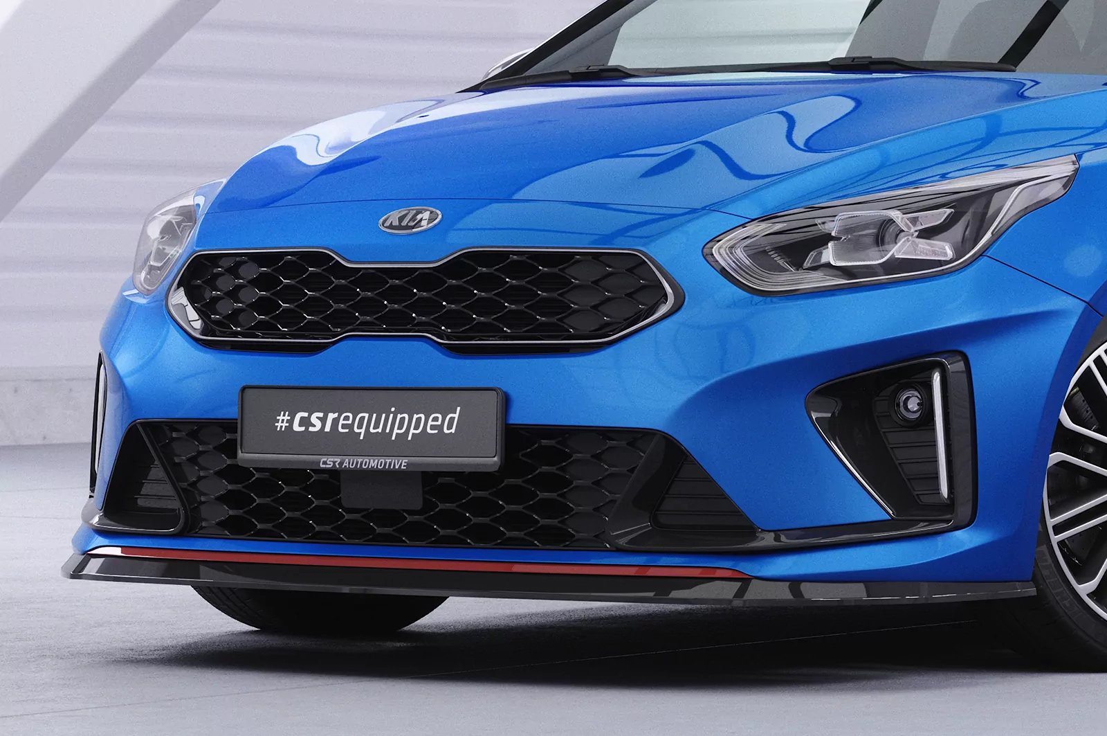 Cup-Spoilerlippe mit ABE für Kia Ceed (CD) GT CSL422 Strukturiert (schwarz matt)