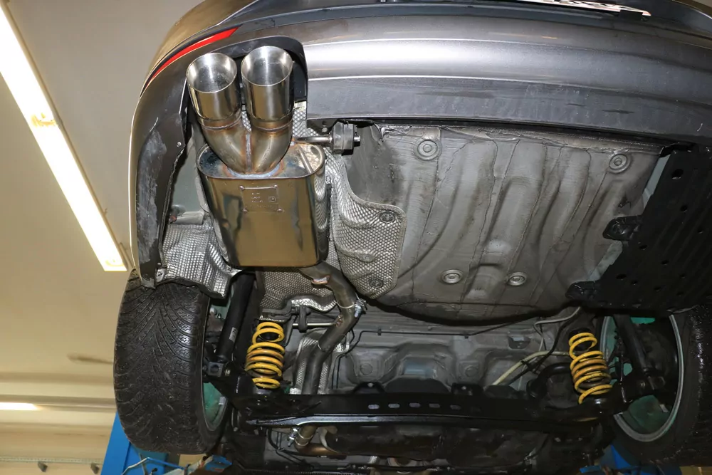 Seat Leon 5F ST - Starre Hinterachse  Endschalldämpfer - 2x90 Typ 25