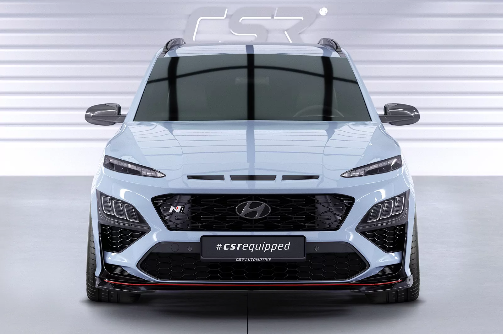 Cup-Spoilerlippe mit ABE für Hyundai Kona N/N-Line CSL661 Schwarz Strukturiert