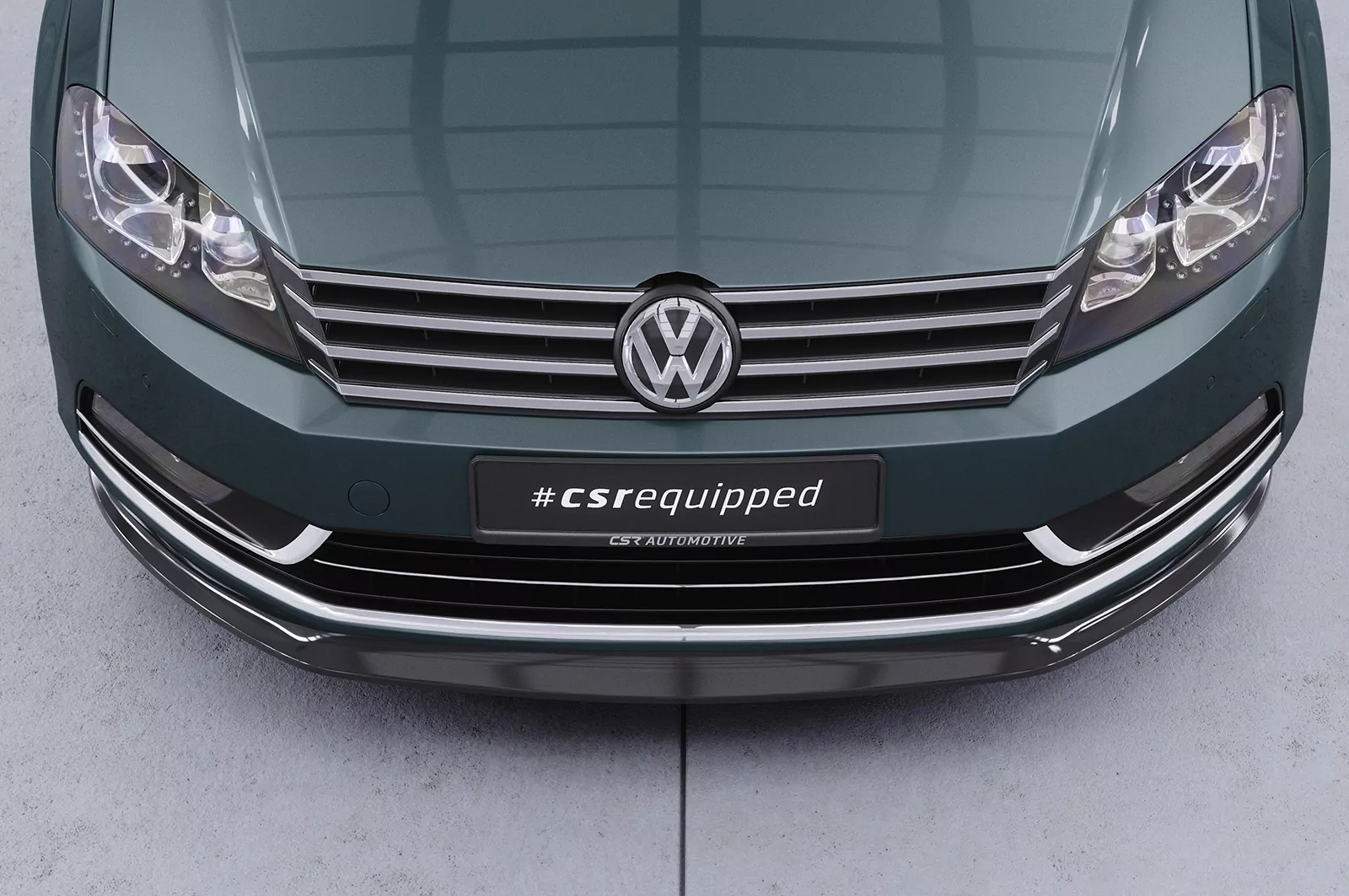 Cup-Spoilerlippe mit ABE für VW Passat B7 CSL337 Strukturiert (schwarz matt)