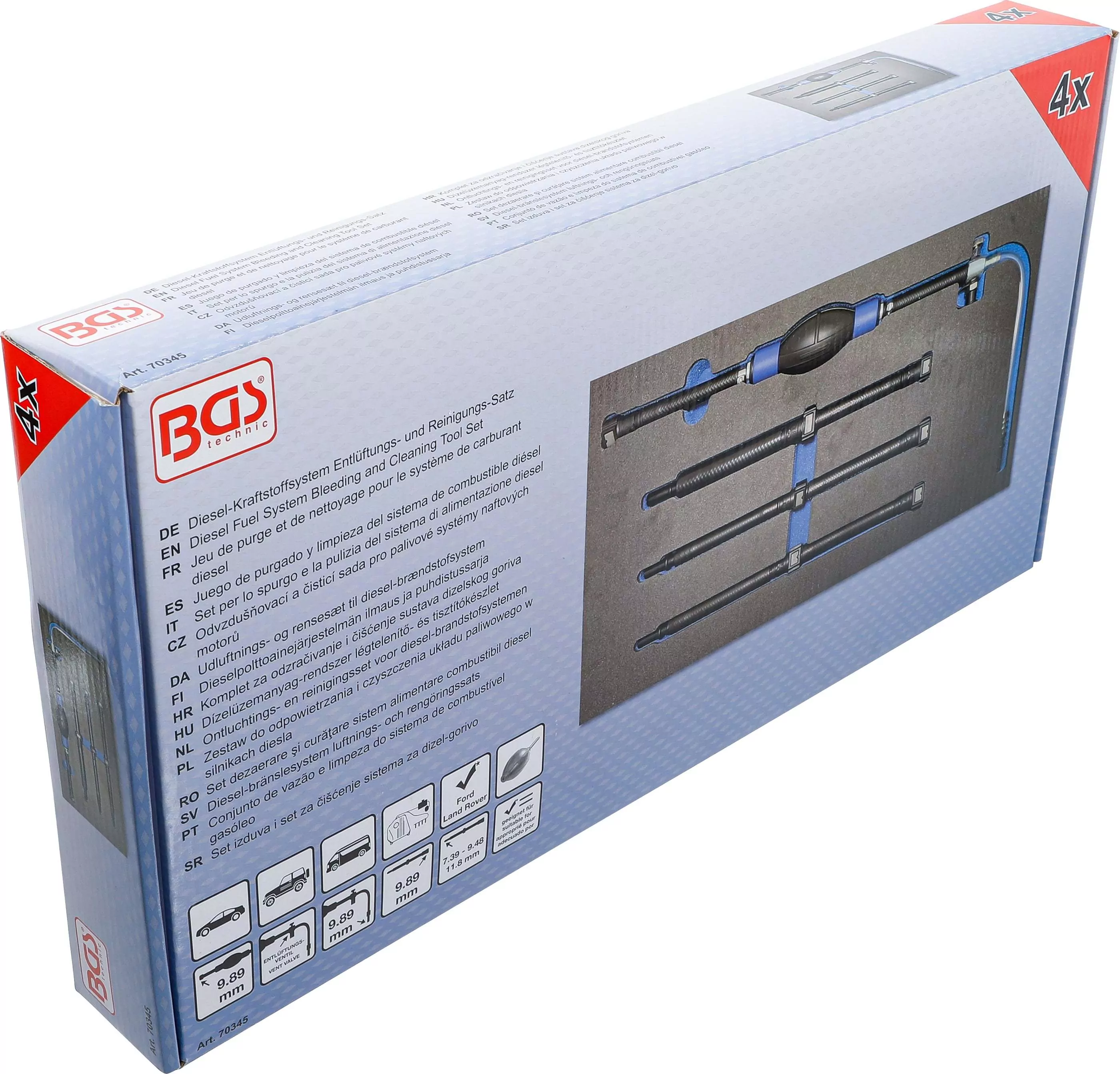 Diesel-Kraftstoffsystem Entlüftungs- und Reinigungs-Satz | für Ford & Land Rover