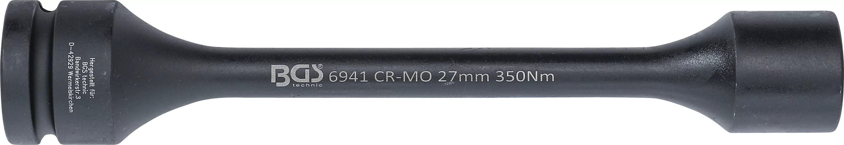 Torsions-Kraft-Steckschlüssel-Einsatz Sechskant | Antrieb Innenvierkant 25 mm (1") | SW 27 mm | 350 Nm