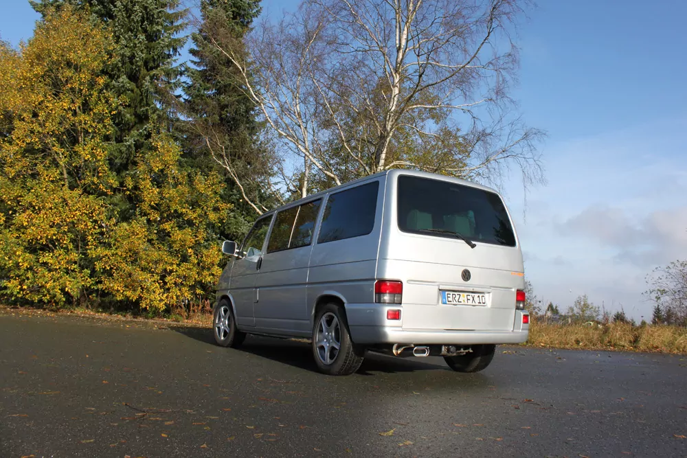 VW T4 - Frontantrieb - Bus/ Transporter/ Multivan/ Caravelle  Endschalldämpfer - 160x80 Typ 53