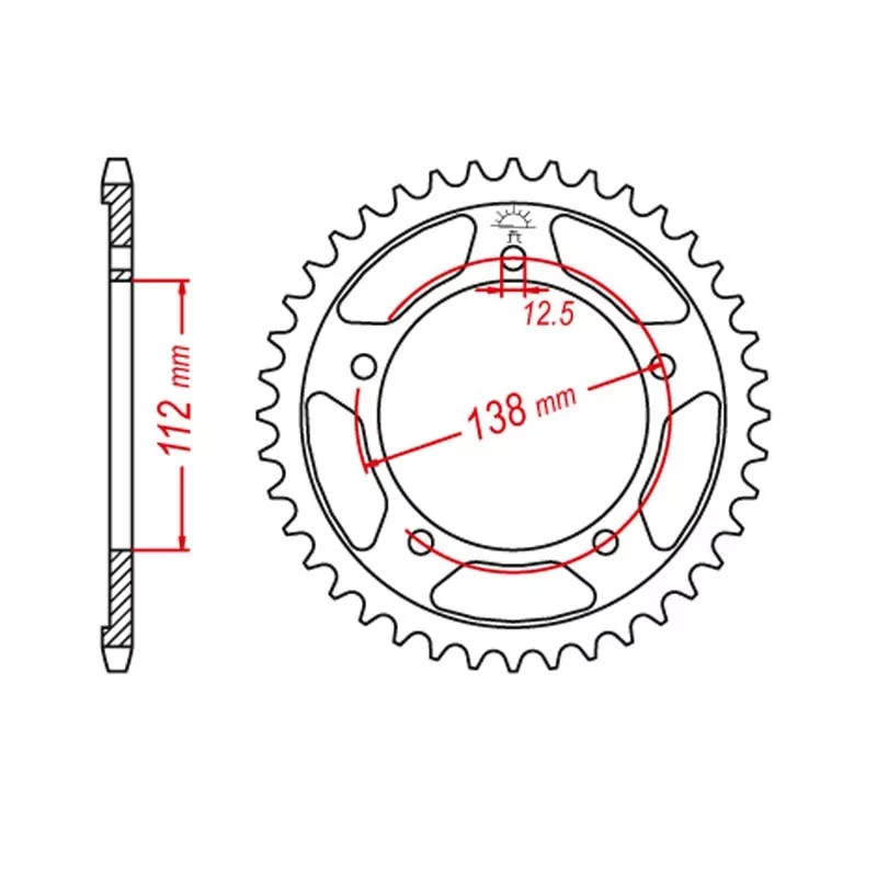 EK-Chain Kettensatz 520 MVXZ-2 für Honda NC750 XD DTC  Typ RH09 ab Modelljahr 2021-
