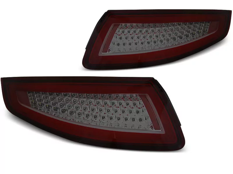 Led Bar Tail Lights Red Smoke Seq Fits Porsche 911 997 04-09