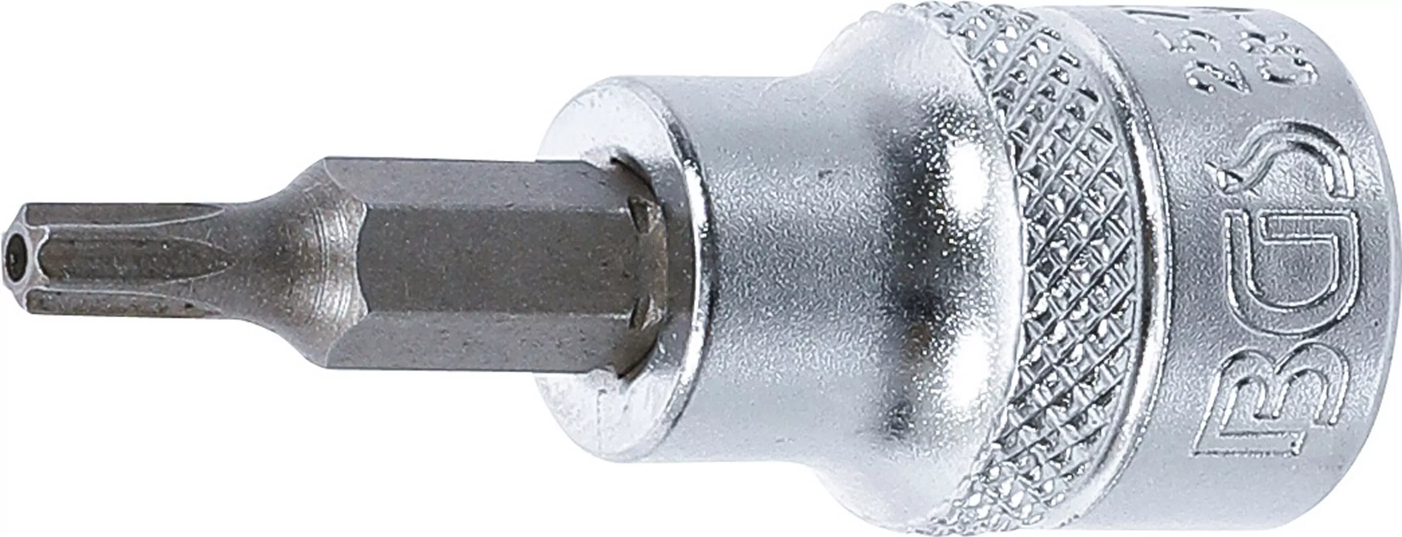 Bit-Einsatz | Antrieb Innenvierkant 10 mm (3/8") | T-Profil (für Torx) mit Bohrung T20