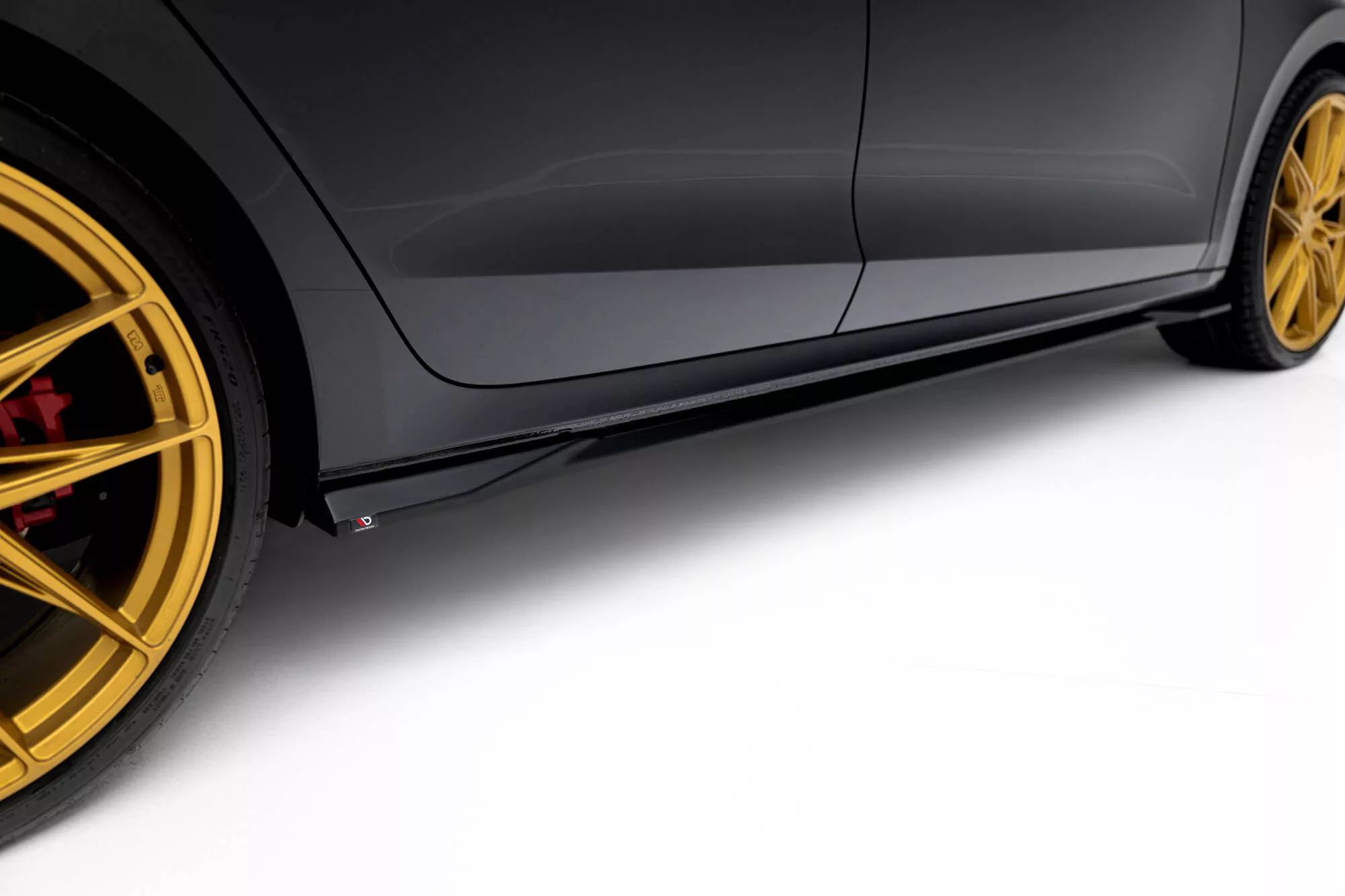 Seitenschweller Ansatz Für V.1 Für Skoda Octavia RS Liftback / Combi Mk4 / Mk4 Facelift Schwarz Hochglanz