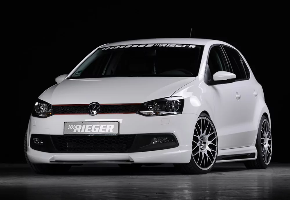 Rieger Seitenschweller links  carbon look für VW Polo 6 GTI (6R) 5-tür. 05.10-01.14 (bis Facelift)