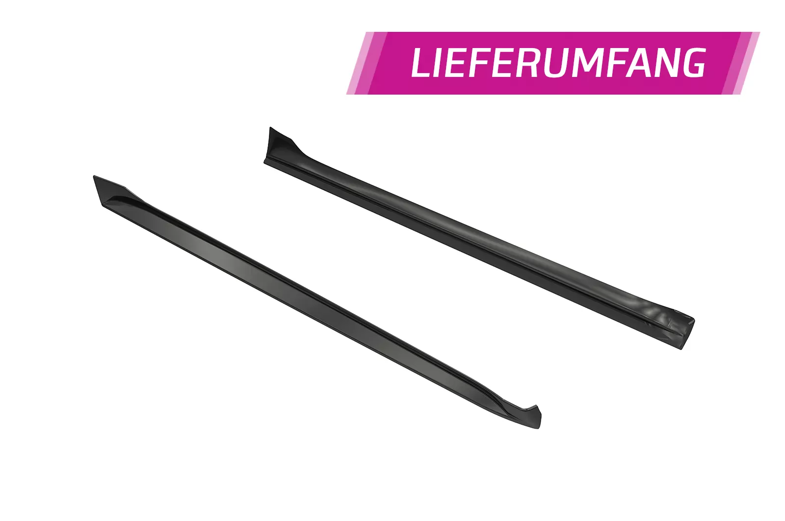 Seitenschweller für Porsche Cayman 987C SS559 Schwarz Strukturiert