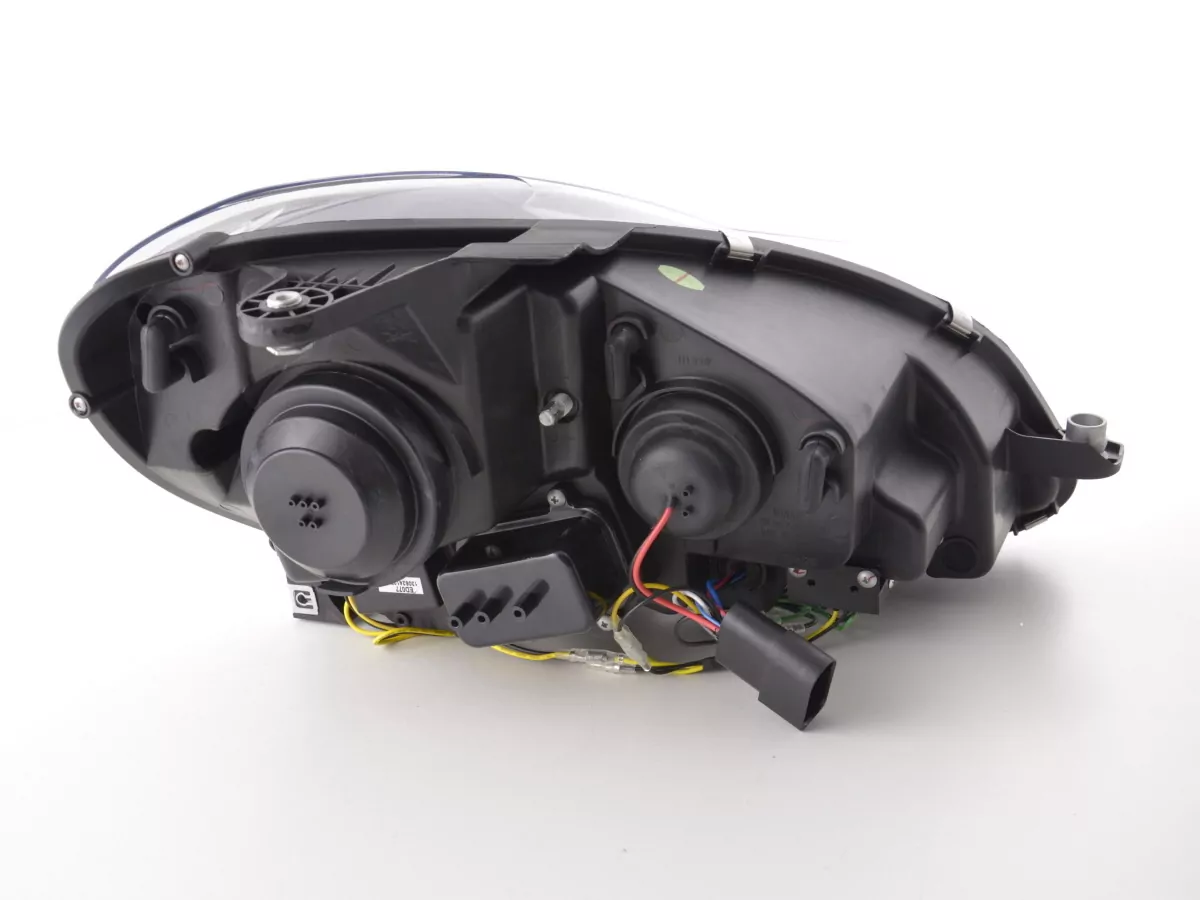 Scheinwerfer Set Daylight LED TFL-Optik Mercedes C-Klasse W204 Bj. 11-14 schwarz