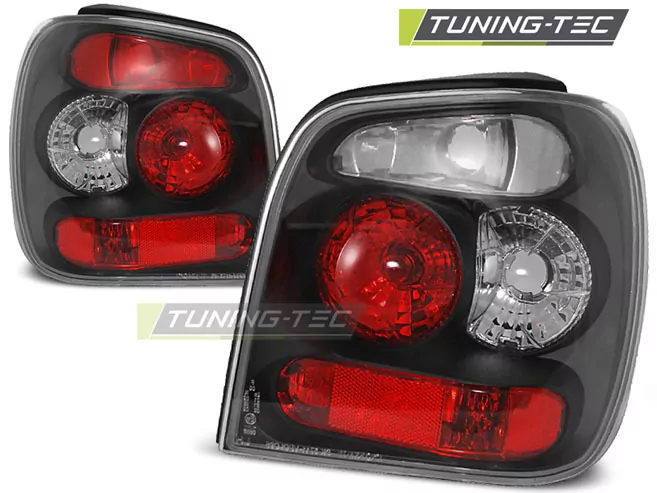 Tail Lights Black Fits Vw Polo 6n 10.94-09.99