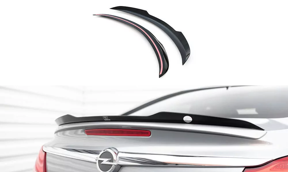 Spoiler CAP Für Opel Insignia OPC-Line Mk1 Schwarz Hochglanz
