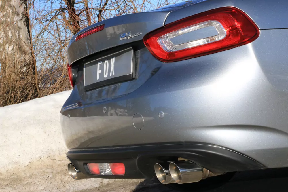 Fiat 124 Spider Abarth Endrohre rechts/links - 2x100 Typ 25 rechts/links passend an den originalen Endschalldämpfer