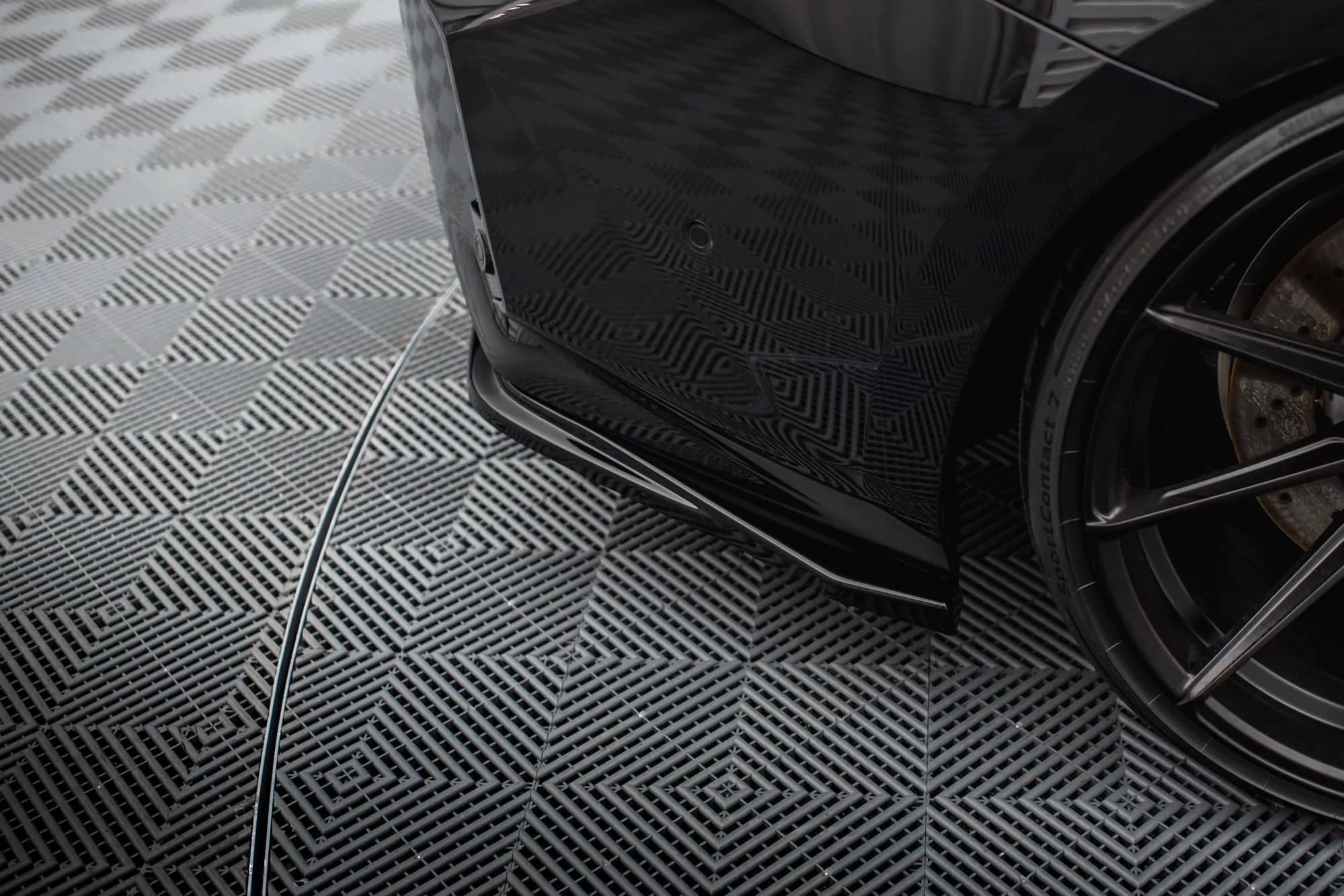 Heck Ansatz Flaps Diffusor V.3 Für (FĂĽr Heckansatz V.1) BMW M2 G87 Schwarz Hochglanz