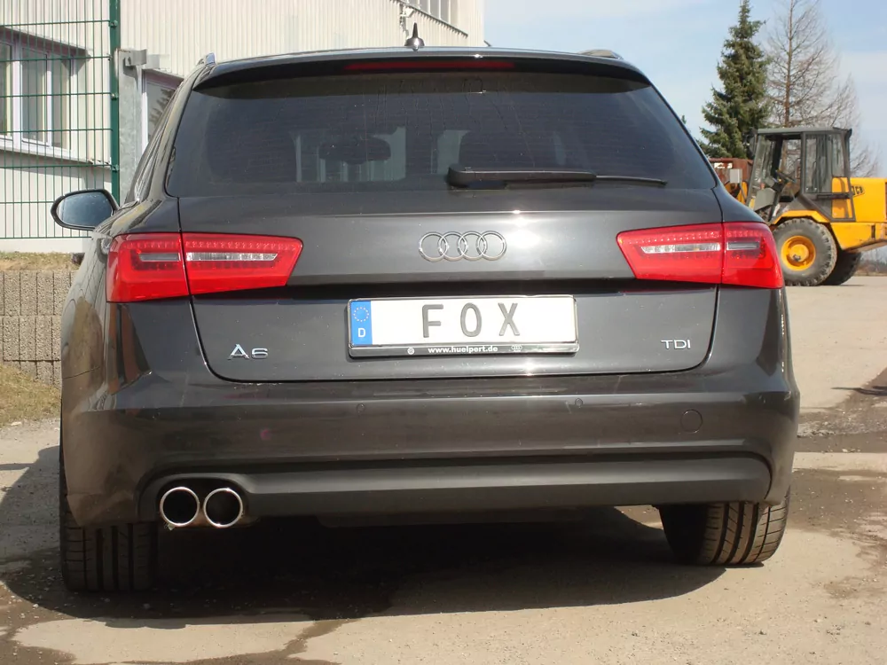 Audi A6 4G - 2,0l TDI  Endschalldämpfer einseitig - 2x90 Typ 16