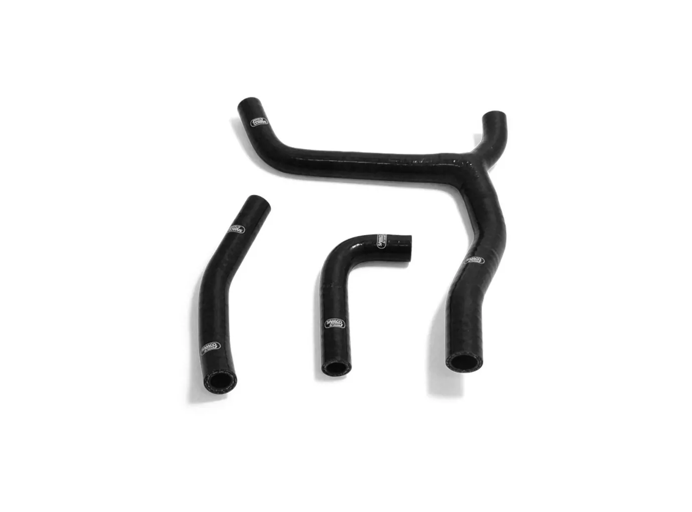 SAMCO SPORT Silikonschlauch Kit Y-Stück - Race Design schwarz für Kawasaki KX250 Modelljahr 2021-2023
