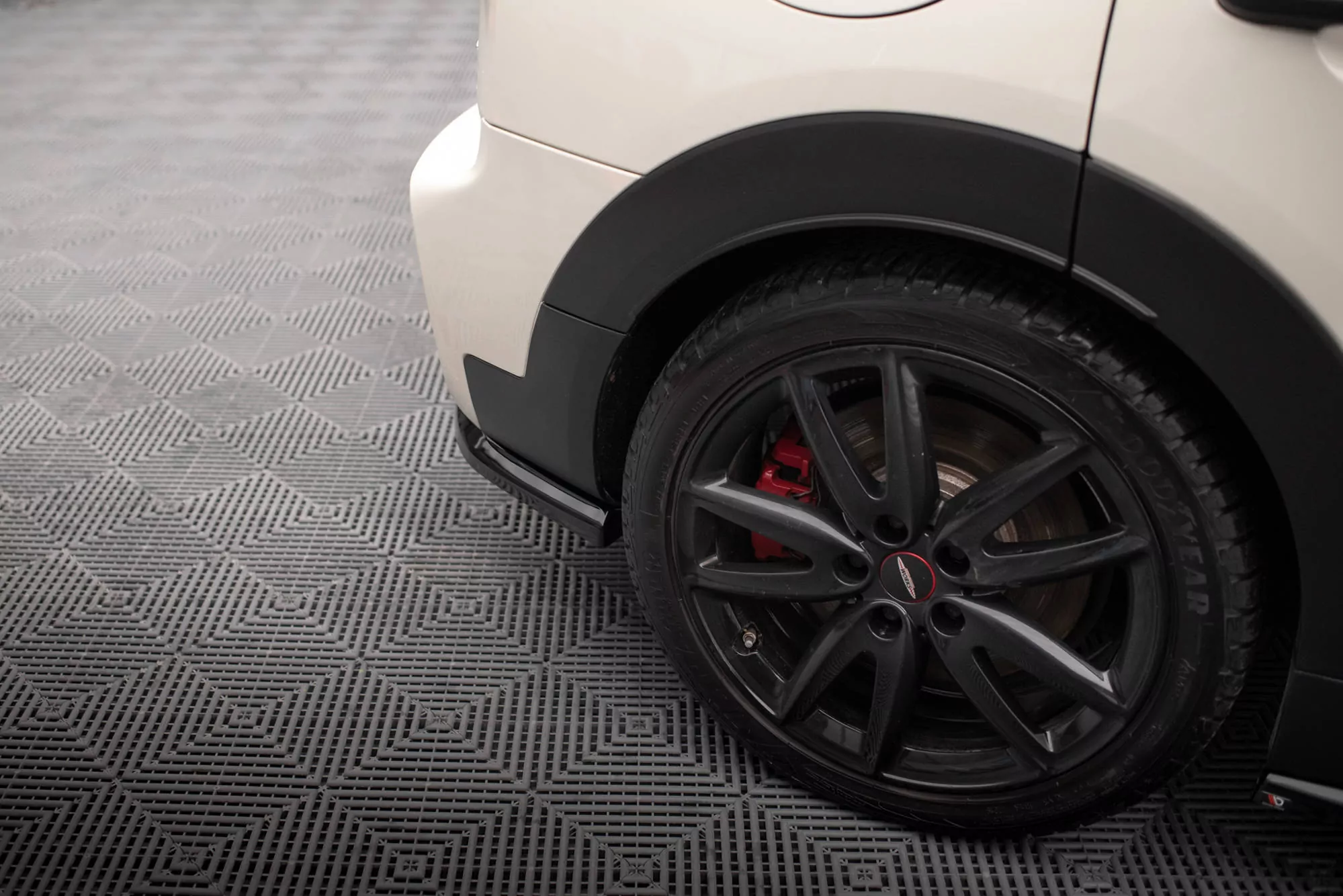 Heck Ansatz Flaps Diffusor Für Mini Cooper Clubman John Cooper Works F54 Facelift Schwarz Hochglanz