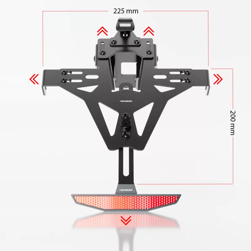 HIGHSIDER AKRON-RS PRO für Ducati Hypermotard 950, inkl. Kennzeichenbeleuchtung