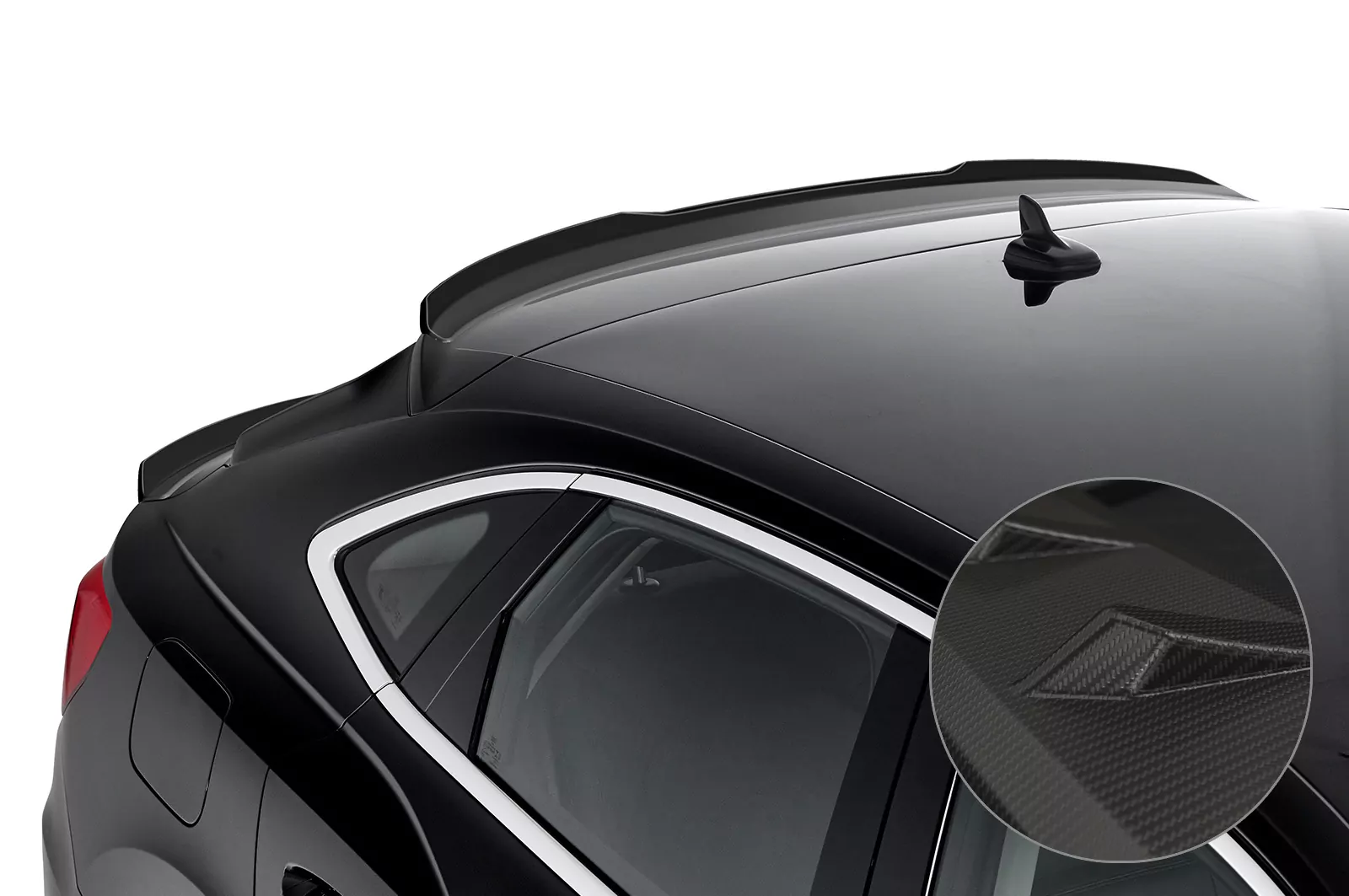 Heckflügel mit ABE für Audi Q3 (Typ F3) Sportback HF797-M Carbon Look (matt)