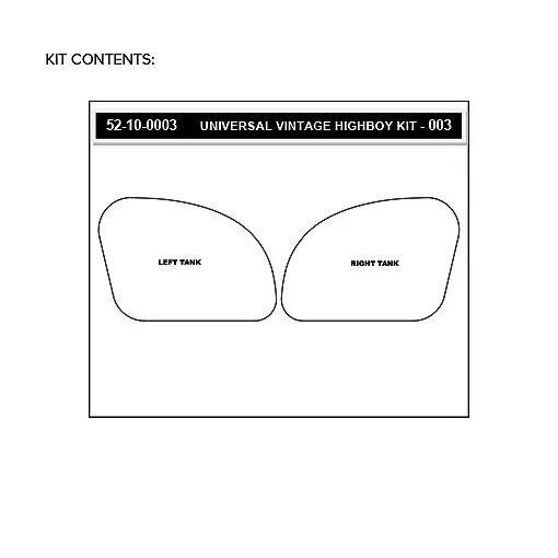 Stompgrip Traction Pad Volcano Universal Vintage Highboy (2 Stück) ca. 143 mm x 210 mm Klar