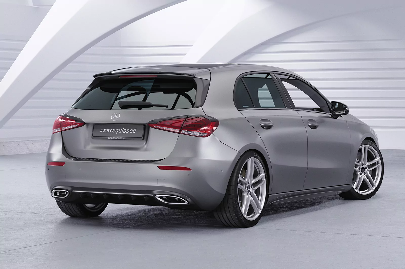 Seitenschweller für Mercedes Benz A-Klasse (W177) SS527 Schwarz Strukturiert